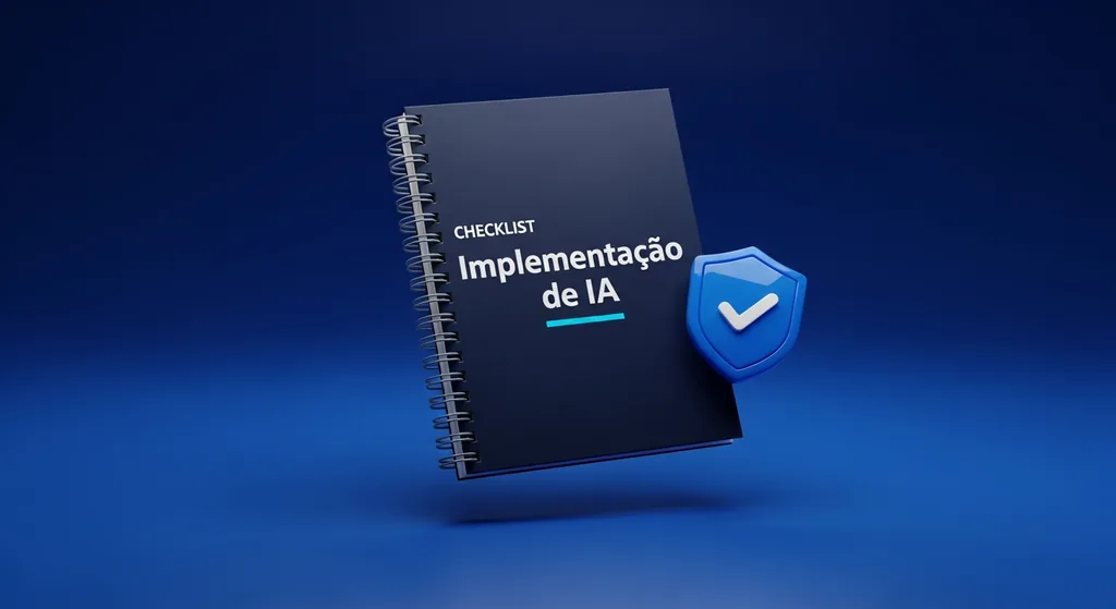 Capa do Checklist de Implementação de IA, com as ações de cada um dos 7 dias